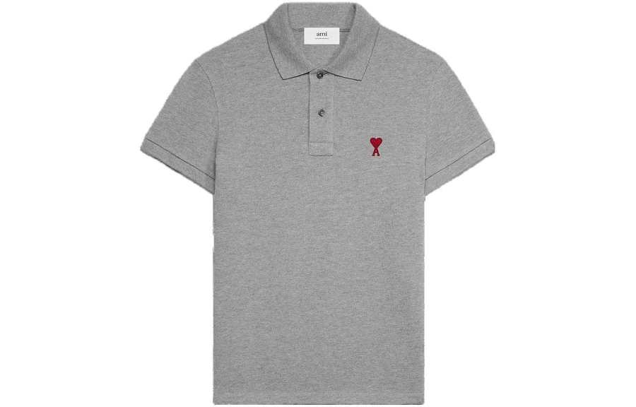 AMIPARIS Ami Adc Polo Shirt 'Heather Grey'