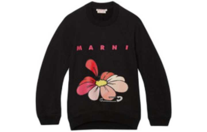 MARNI MARNI Sweatshirts Women's Black Crew Neck Moderate Regular