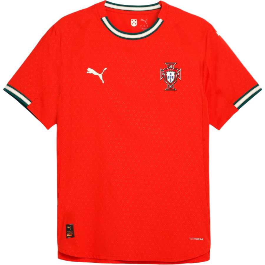 PUMA Portugal National Team Soccer Jersey Player Edition Men's Sports Red
