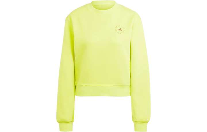 Adidas Adidas X Stella McCartney Sweatshirts Women's Yellow Crew Neck Moderate Regular
