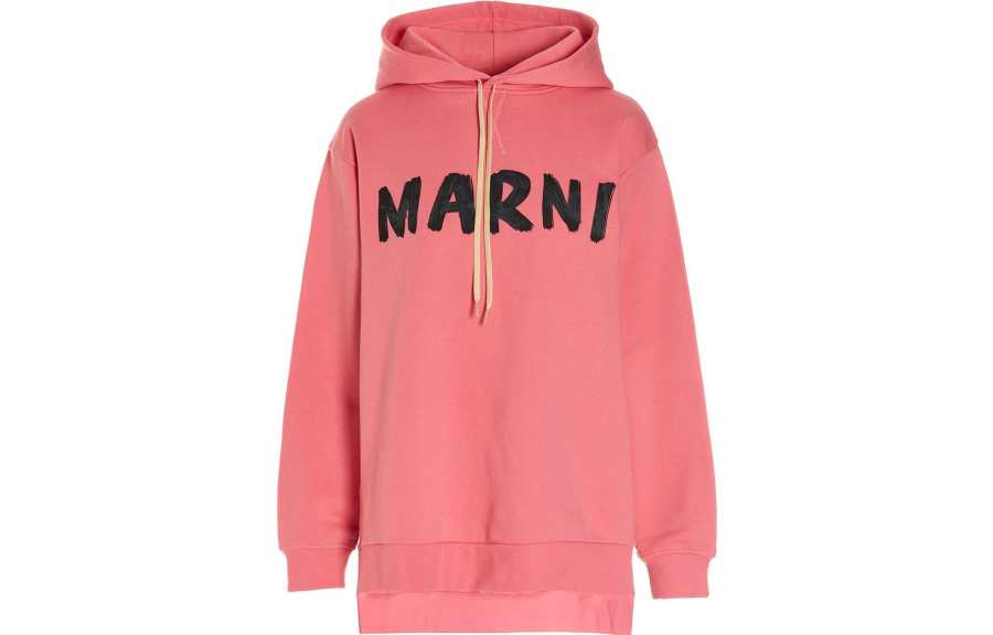 MARNI MARNI Logo Printed Drawstring Hoodie