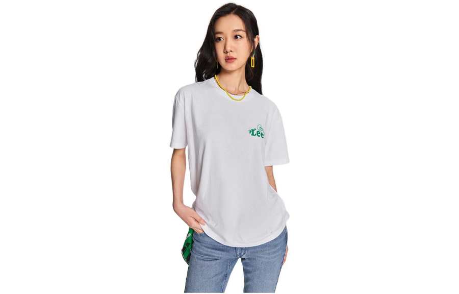 Lee T Shirts Women's Crew Neck Thin Straight Fit