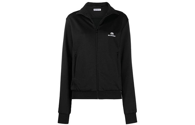 Balenciaga Zip Up Track Jacket Black