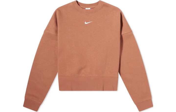 Nike Nike Sweatshirts Women's Brick Red Crew Neck Moderate Regular
