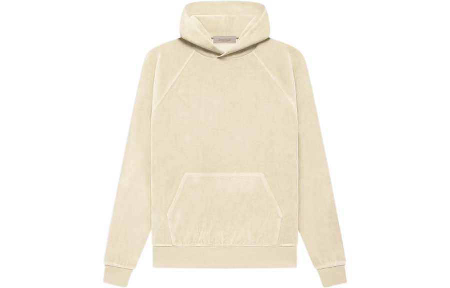 Fear Of God Essentials Women's Velour Hoodie Egg Shell