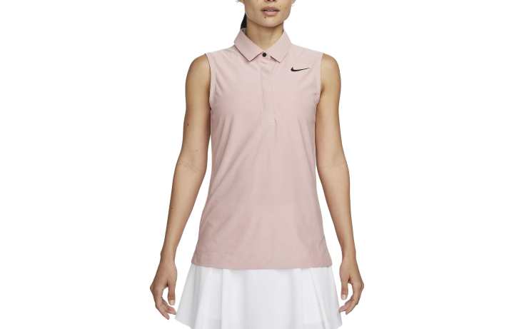 Nike Nike Polo Shirts Women's Pink Square Collar Moderate Straight Fit
