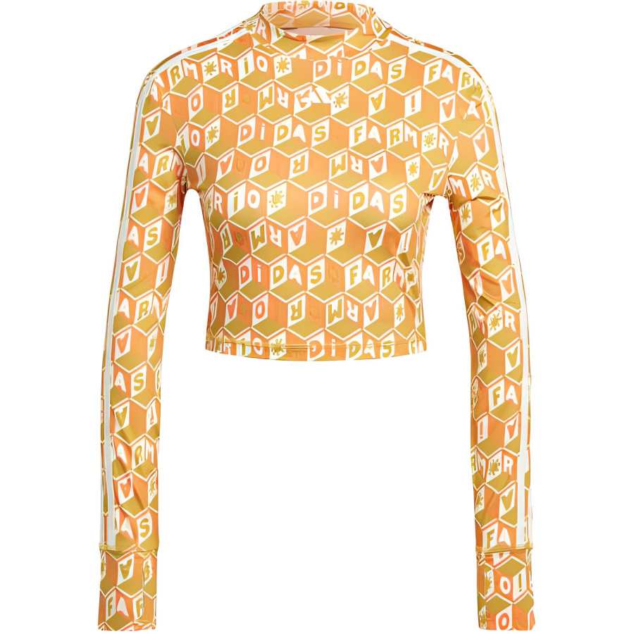 Adidas Adidas Free Shipping With AdiClub Adidas X Farm Rio Crop Long Sleeve Shirt