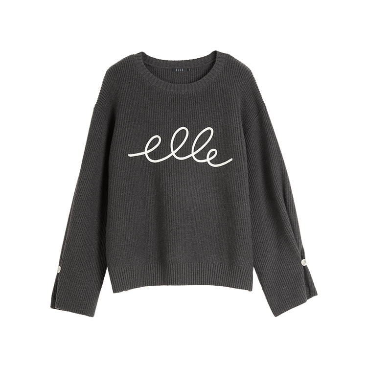 ELLE Knitwear Women's Crew Neck Moderate Other