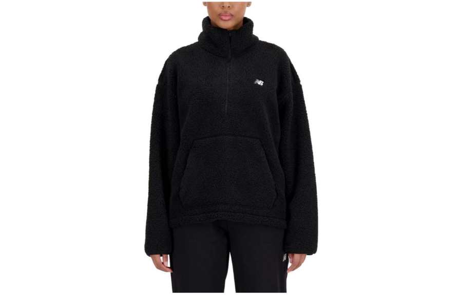 New Balance New Balance Sweatshirts Women's Black Stand Collar Moderate Regular