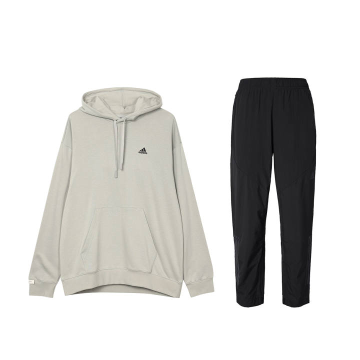 Adidas Adidas Sweatshirt Sets Men's Hooded Thickened