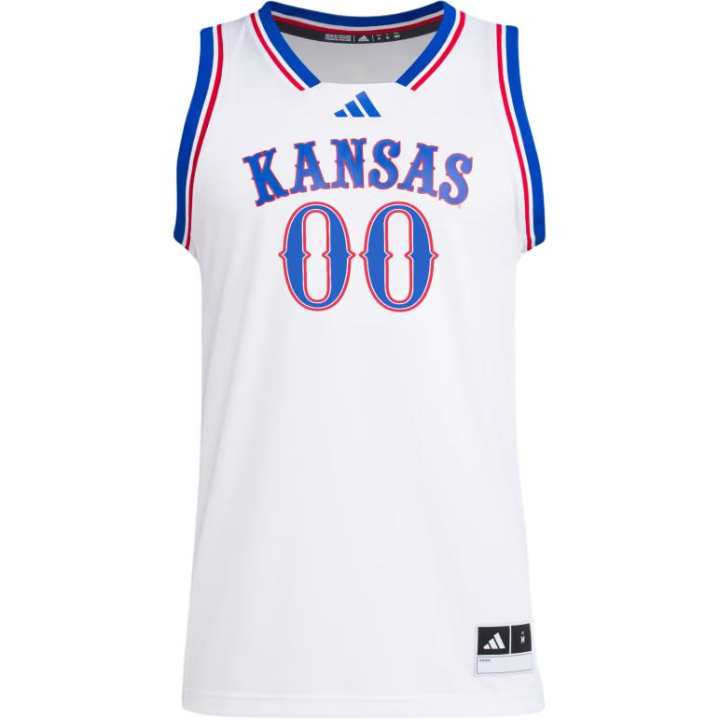 Adidas Adidas Free Shipping With AdiClub Kansas Jayhawks Home Swingman Jersey