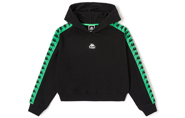 Kappa Sweatshirts Women's Black 990 Hooded Moderate Regular