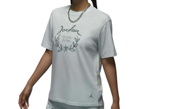 Jordan Jordan T Shirt Women's Slight Green/Smoke Gray Jade