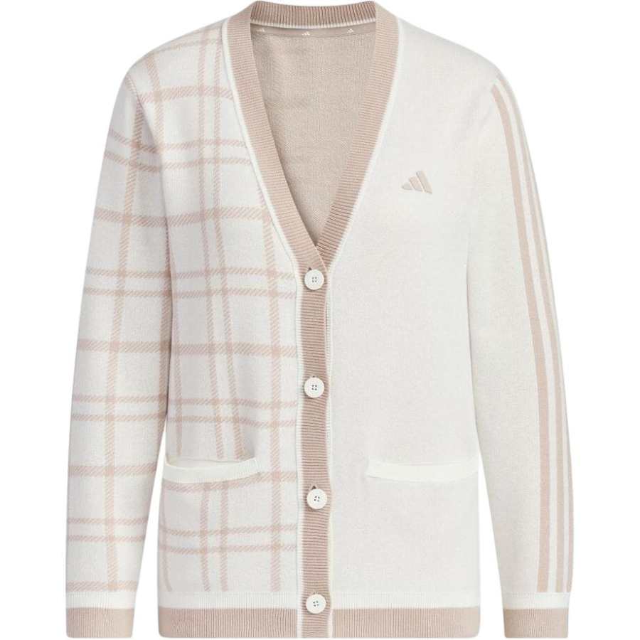 Adidas Adidas Knitwear Women's Ecru V Neck Moderate Other