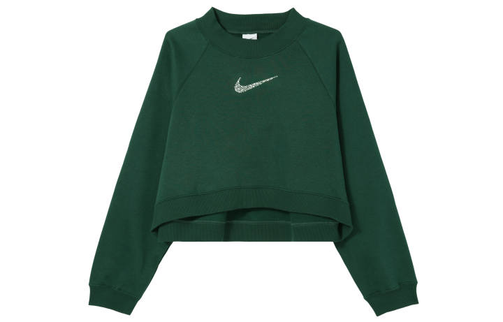 Nike Nike Sweatshirts Women's Green Crew Neck Moderate Regular