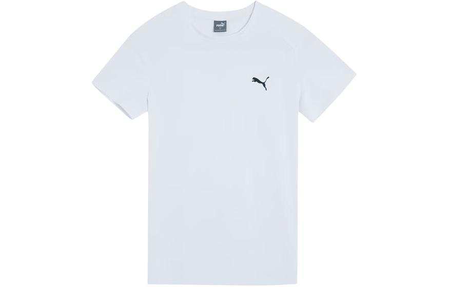 PUMA T Shirts Women's White Crew Neck Moderate Other