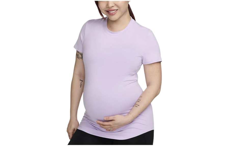 Nike Nike Dri Fit T Shirt Women's Lilac Red