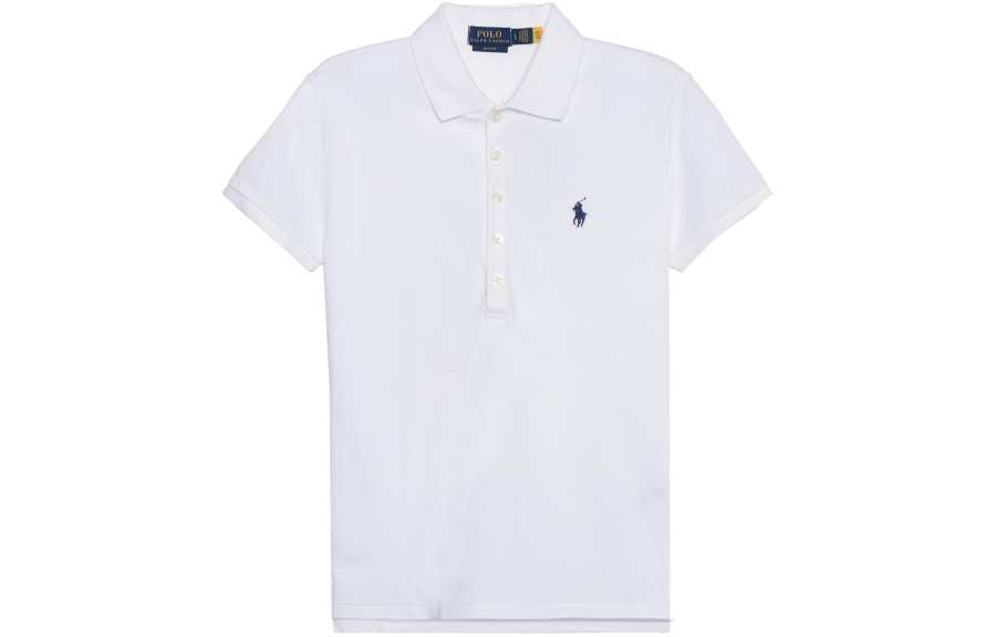 Polo Ralph Lauren SS22 Polo Shirt Slim Fit Women's White