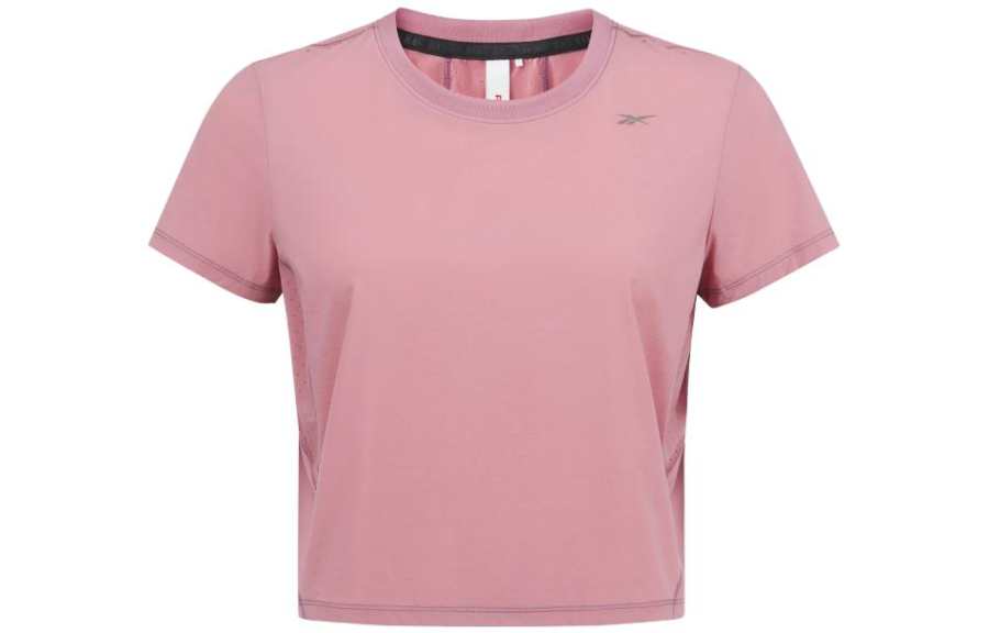 Reebok T Shirts Women's Pink Crew Neck Moderate Other