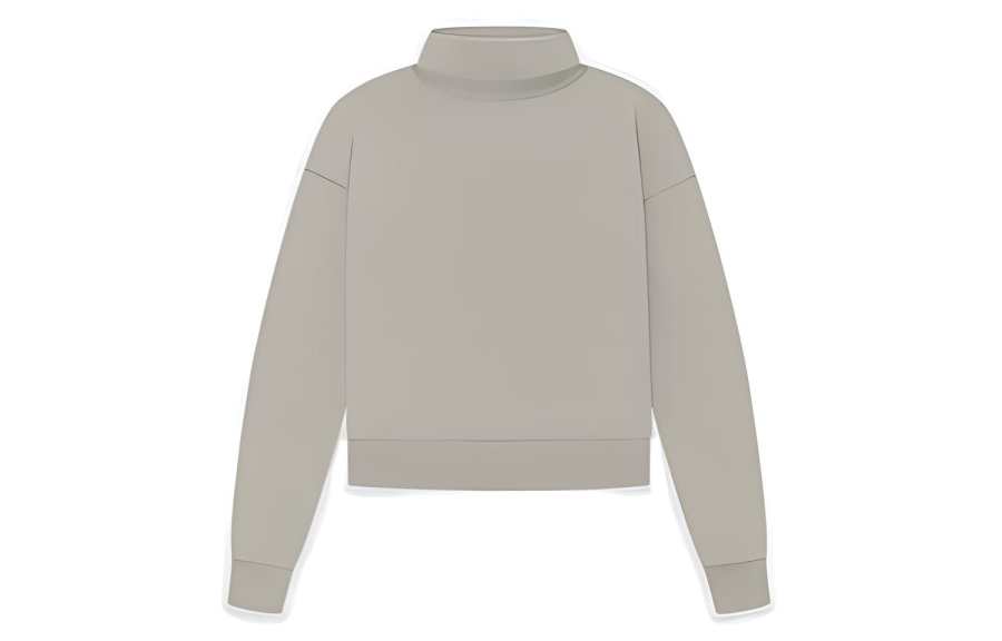 Fear Of God Essentials SS23 Sweatshirts Women's Seal Gray Crew Neck Moderate Other
