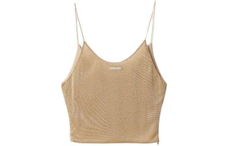 MIU MIU Strapless Top Women's Gold