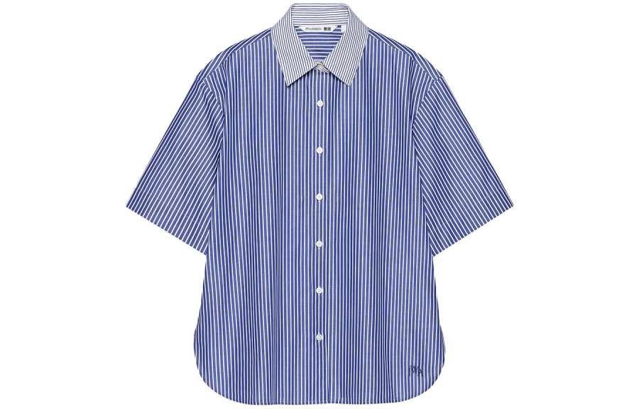 UNIQLO X JW Anderson SS23 Shirts Women's Sea Blue Lapel Moderate Other