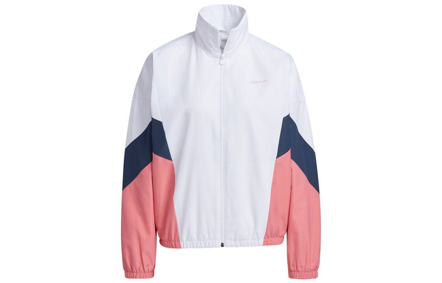 Adidas Neo CNY Collection Jackets Women's White Stand Collar Moderate Other