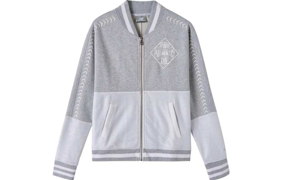 New Balance New Balance Sweatshirts Women's Gray V Neck Moderate Cardigan
