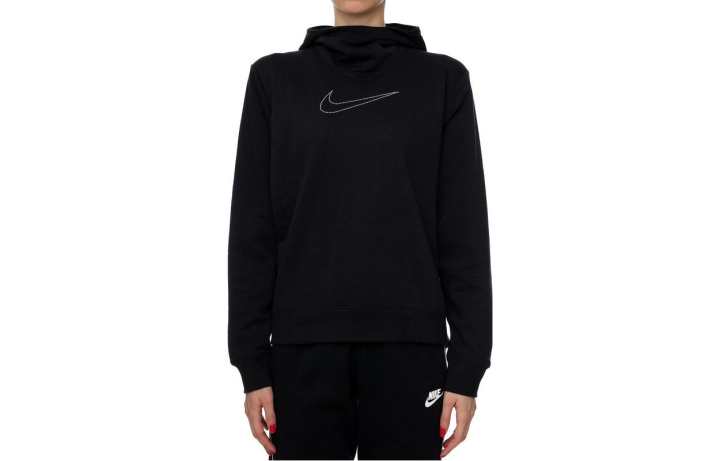 Nike Nike Sweatshirts Women's Black Hooded Moderate Regular