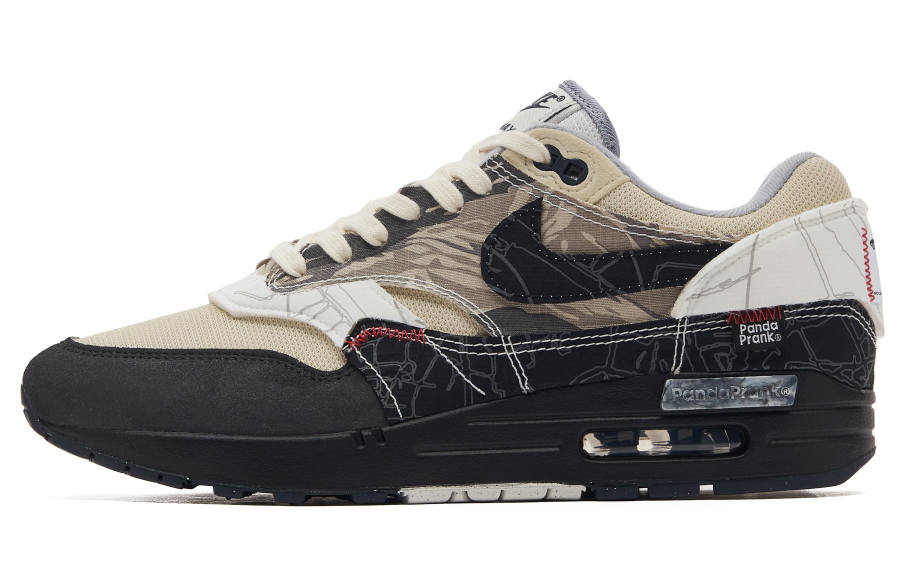 Nike Nike Air Max 1 Panda Mischief, Parachute Preppy, Fear, Special Box Abrasion Resistant Low top Casual Shoes Men's