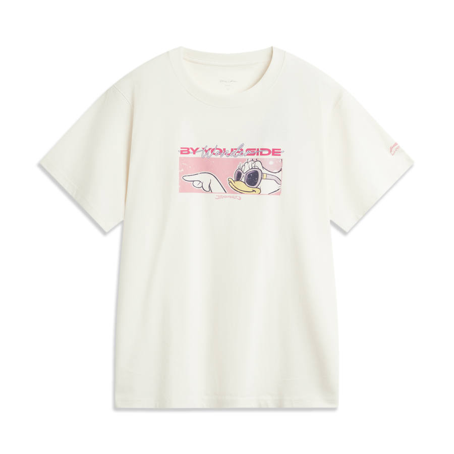 Li-Ning Li Ning x Disney T Shirt Women's Ecru Daisy
