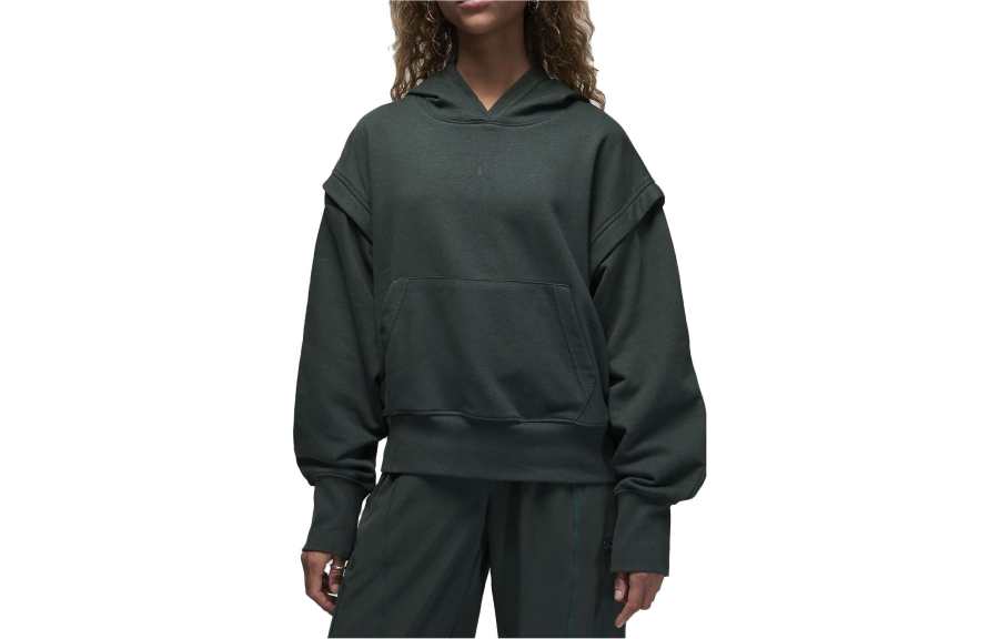 Jordan Jordan Sweatshirts Women's Green Hooded Moderate Regular