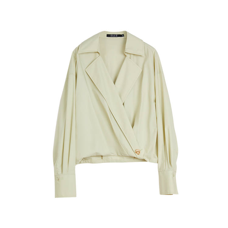 ELLE Shirts Women's Suit Collar Moderate Shirt
