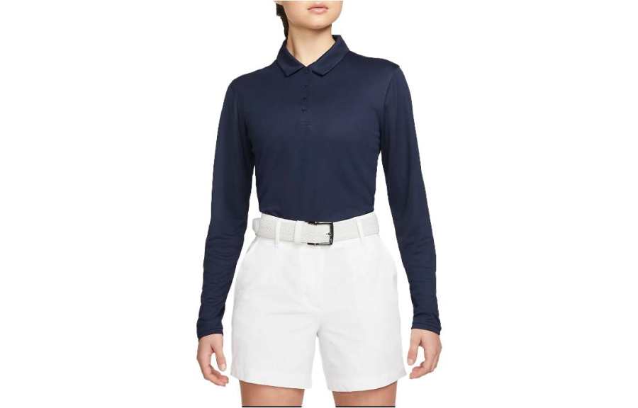 Nike Nike Polo Shirts Women's Navy Blue Polo Collar Moderate Straight Fit
