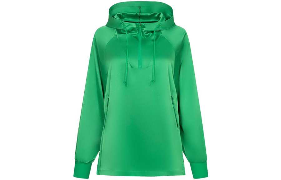 Y-3 Y 3 Sweatshirts Women's Green Hooded Moderate Regular