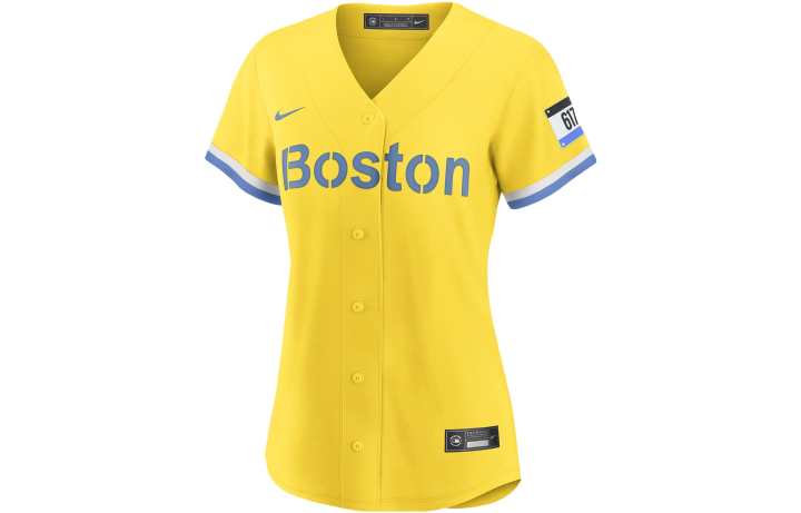 Nike Nike T Shirts Women's Bright Yellow V Neck Moderate Straight Fit