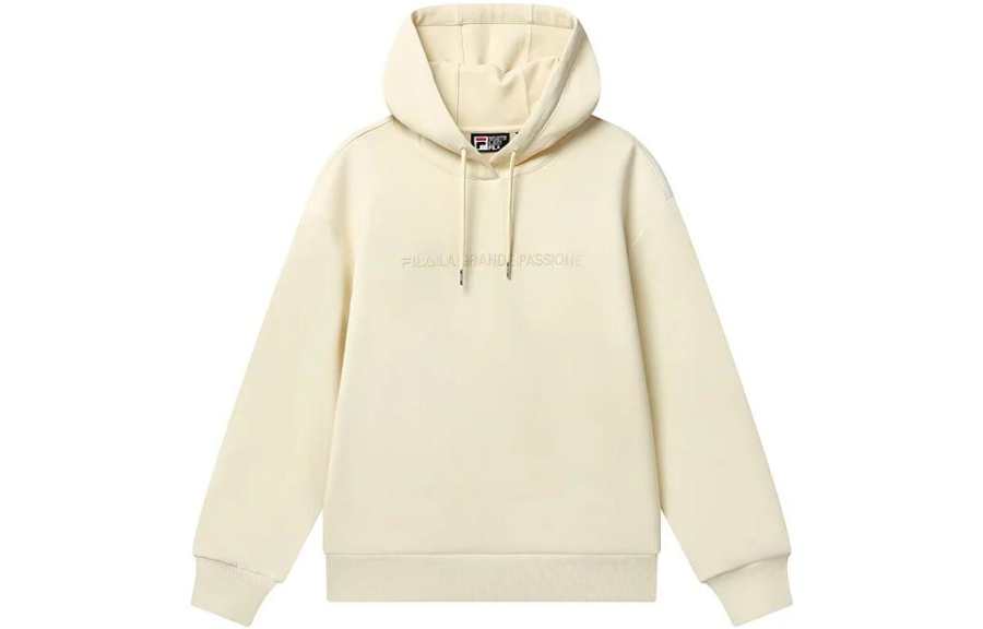 FILA Sweatshirts Women's Beige Hooded Moderate Regular