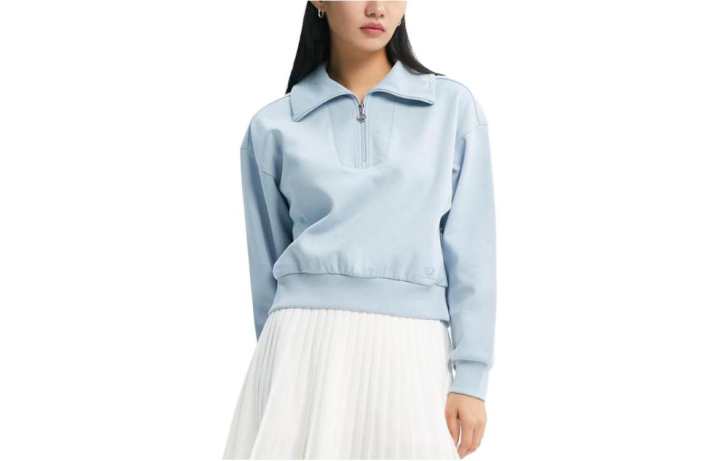 New Balance New Balance Solid Color Sweatshirt Women's Light Blue