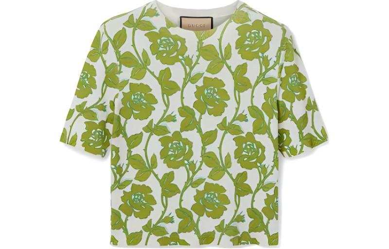 GUCCI SS24 Regular T Shirt Women's Green