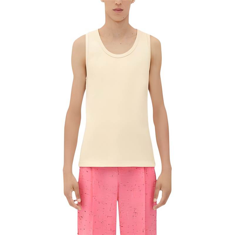 Bottega Veneta Tank Top Men's Beige Yellow