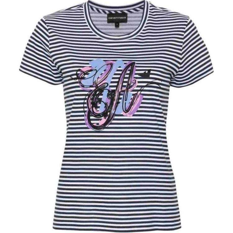 EMPORIO ARMANI Striped Cotton T-shirt