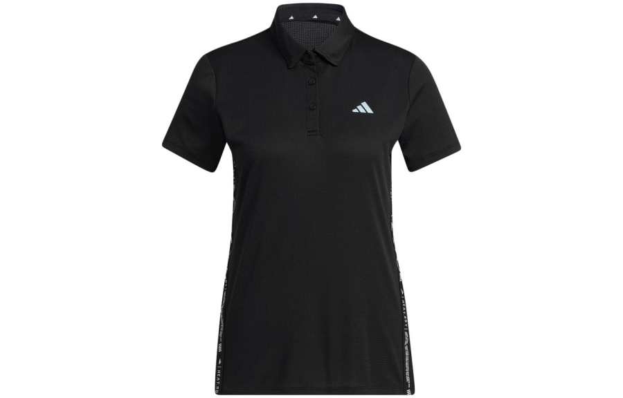 Adidas Adidas HEAT.RDY Pro Polo Shirts Women's Black Polo Collar Moderate Straight Fit