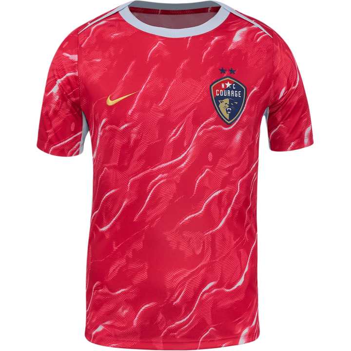 Nike Nike North Carolina Courage 2025 Men's Nike Nwsl Short-Sleeve Pre-Match Top