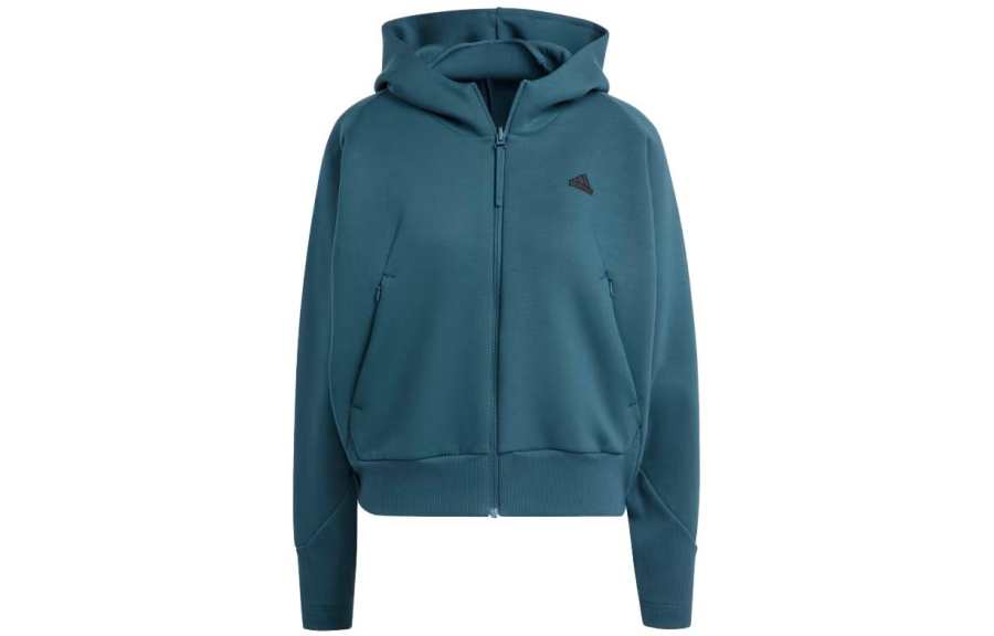 Adidas Adidas Z.N.E Sweatshirts Women's Blue Hooded Moderate Other