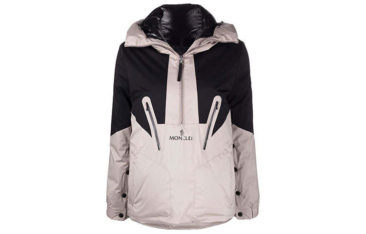 Moncler Jackets Women's Gray Hooded Moderate Other
