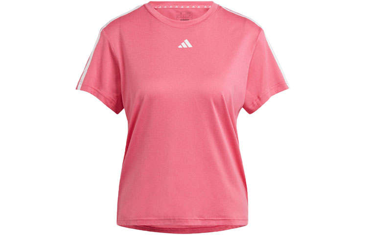 Adidas Adidas T Shirts Women's Pink Crew Neck Moderate Straight Fit