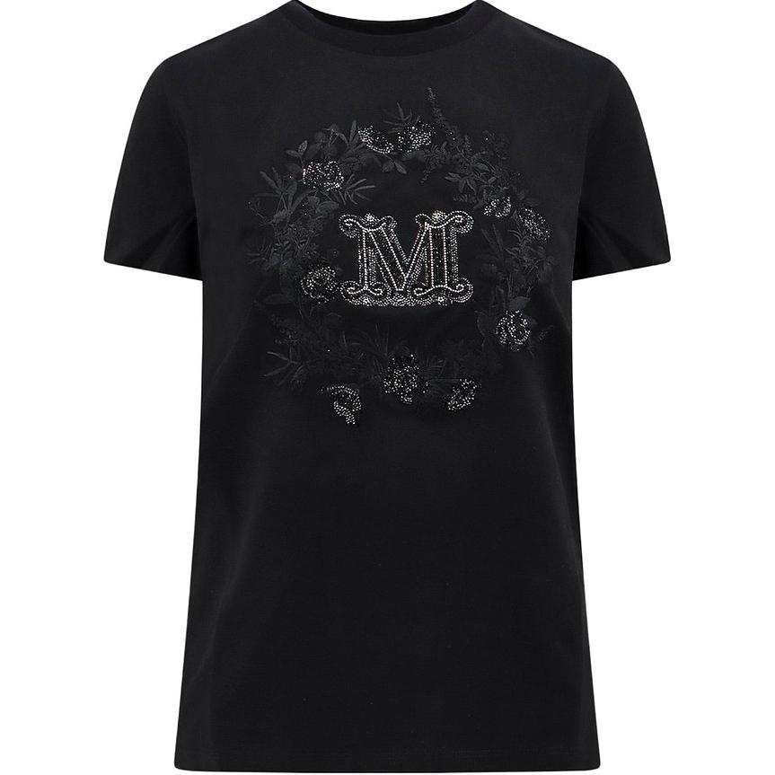MaxMara MaxMara T Shirts Women's Black Crew Neck