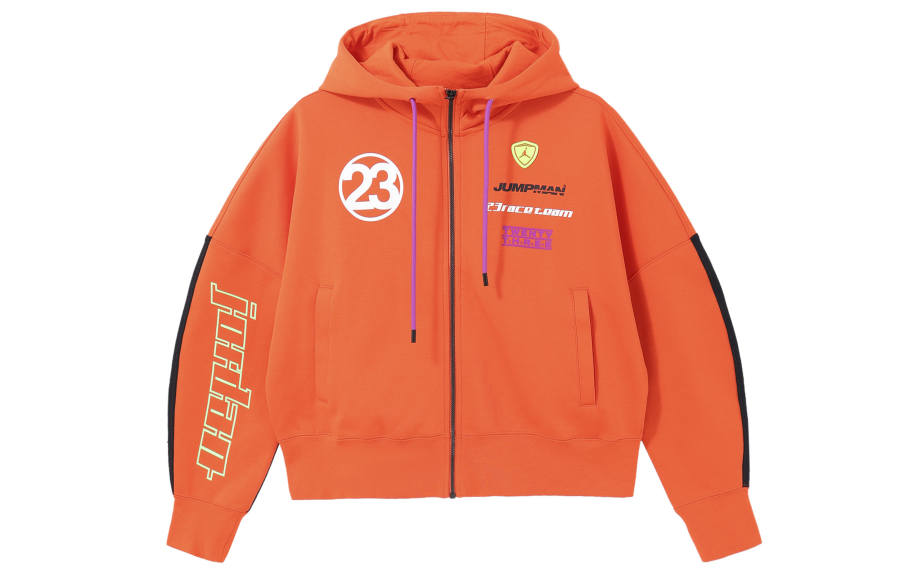 Jordan Jordan Jackets Women's Orange Hooded Moderate Other