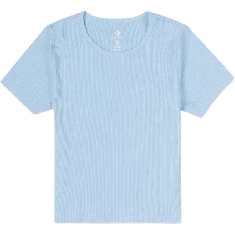 Converse T Shirts Women's Blue Crew Neck