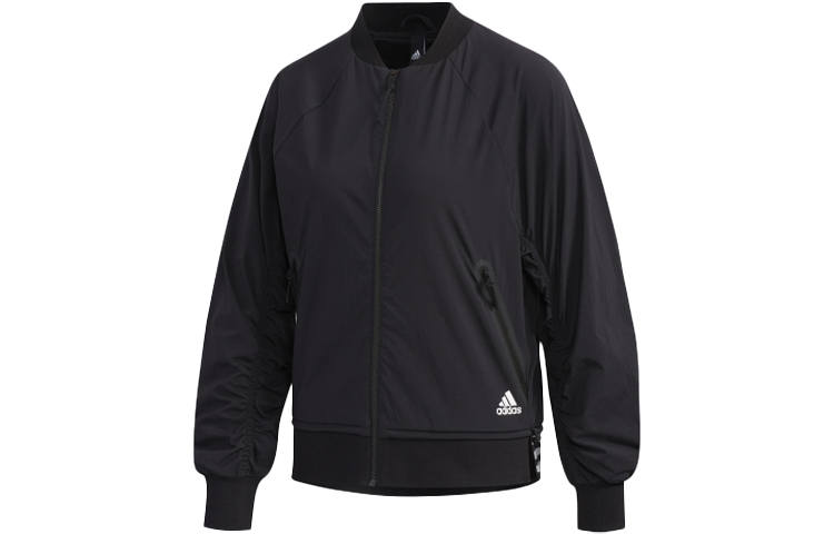 Adidas Adidas Jackets Women's Black Baseball Collar Moderate Pilot